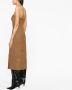 St. Agni Strapless midi-jurk Bruin - Thumbnail 3