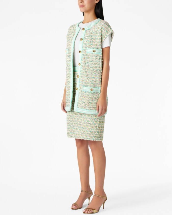 St. John Bouclé mini-rok Groen