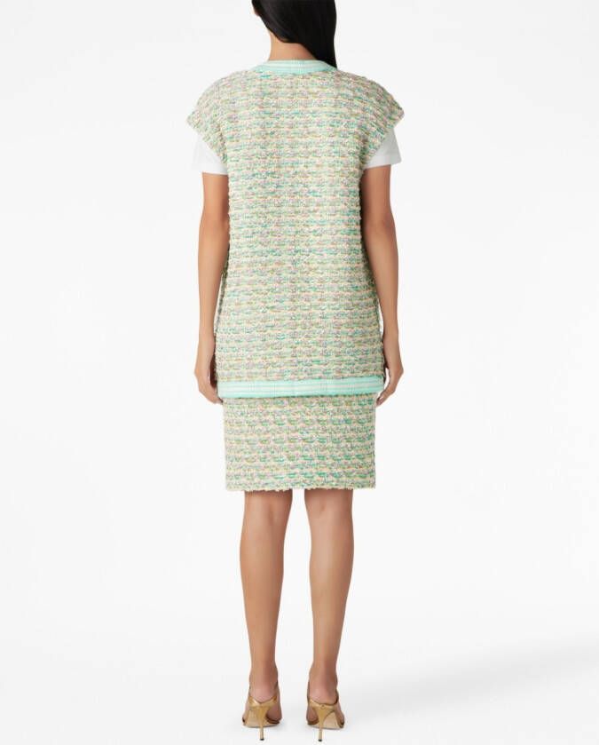 St. John Bouclé mini-rok Groen