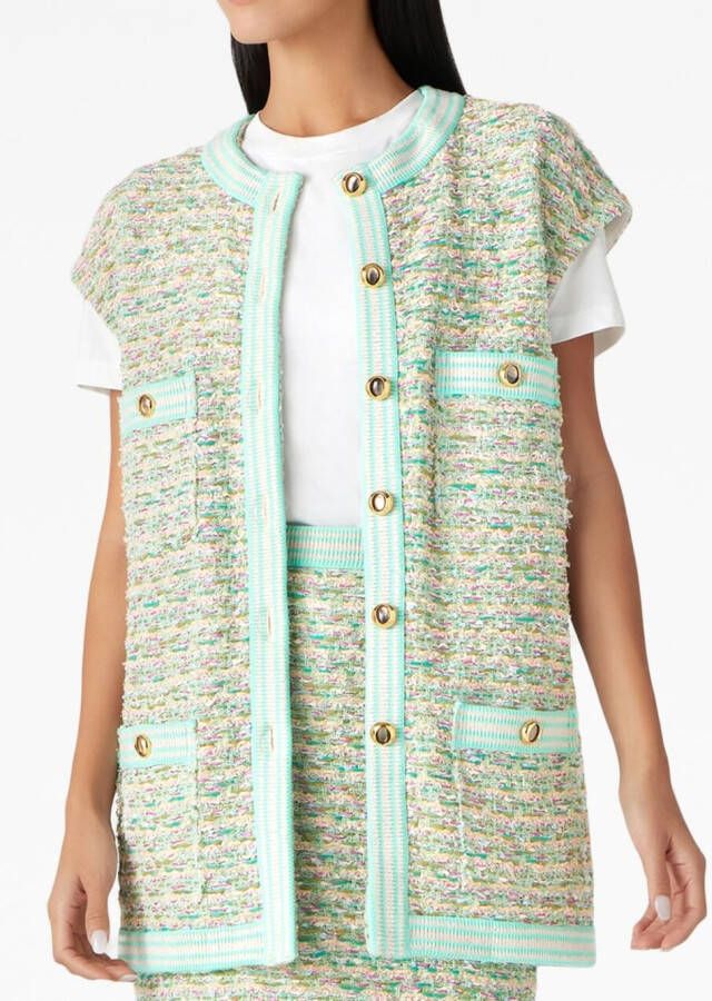 St. John Bouclé mini-rok Groen