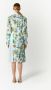 St. John Jurk met abstracte print Blauw - Thumbnail 4