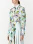 St. John Jurk met abstracte print Blauw - Thumbnail 5