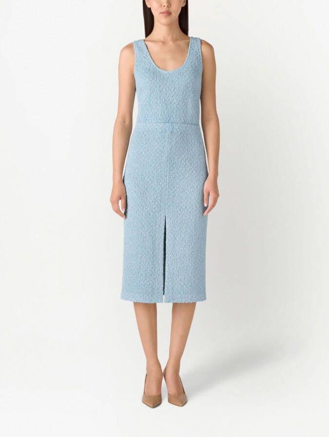 St. John Tweed jurk Blauw