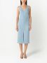 St. John Tweed jurk Blauw - Thumbnail 3