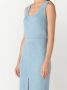 St. John Tweed jurk Blauw - Thumbnail 5