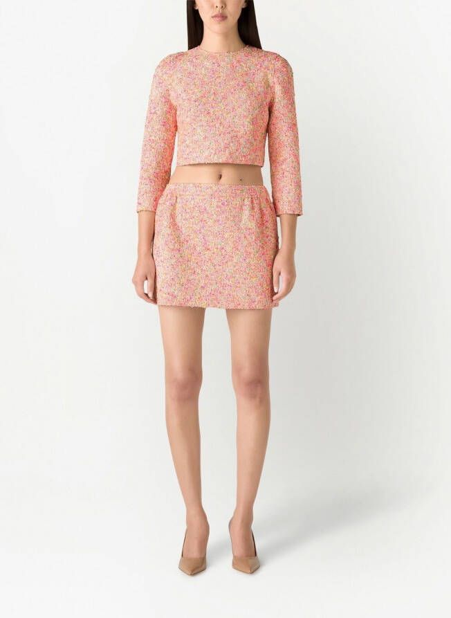 St. John Tweed rok Roze