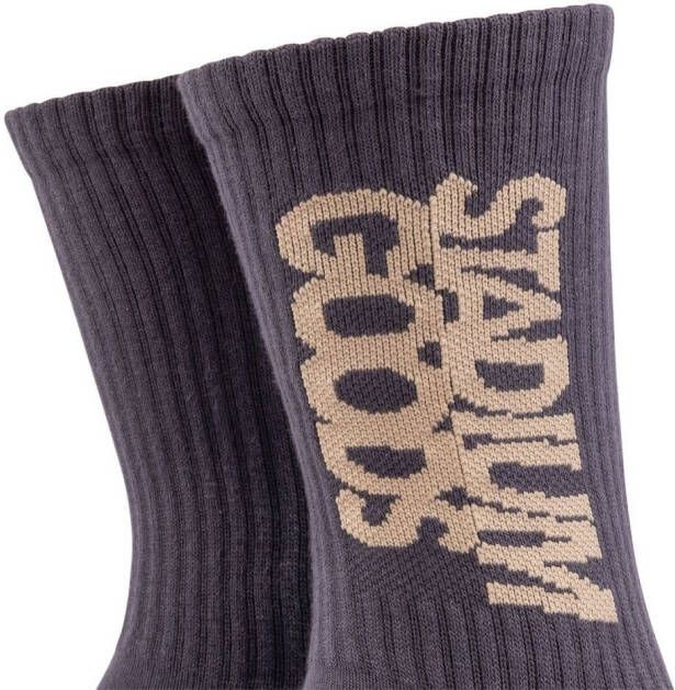 STADIUM GOODS Sokken met geborduurd logo Paars