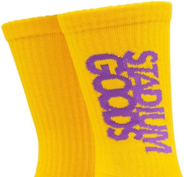 STADIUM GOODS Sokken met logoprint Geel