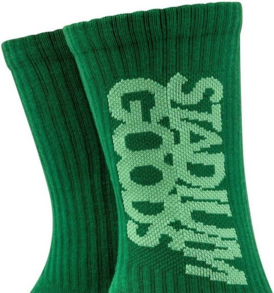 STADIUM GOODS Sokken met logoprint Groen