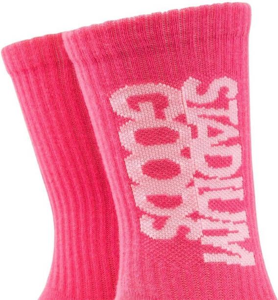 STADIUM GOODS Sokken met logoprint Roze