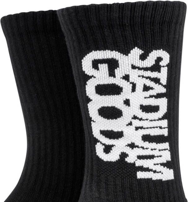 STADIUM GOODS Sokken met logoprint Zwart