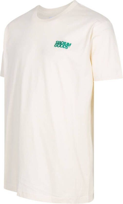 STADIUM GOODS T-shirt met geborduurd logo-reliëf Beige