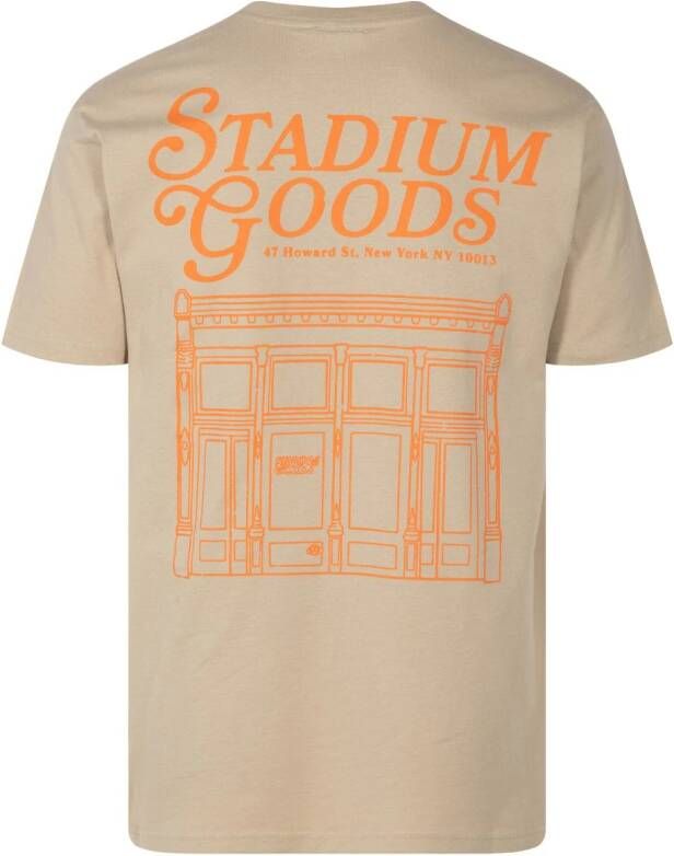 STADIUM GOODS T-shirt met print Beige