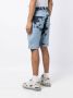 Stain Shade Bermuda shorts met abstracte print Blauw - Thumbnail 4