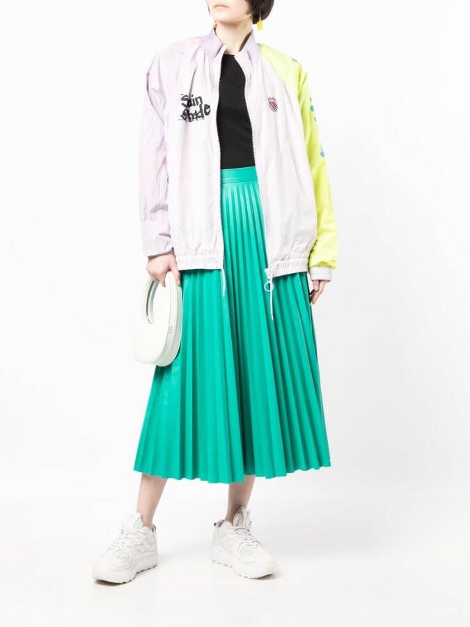 Stain Shade Jack met tie-dye print Paars