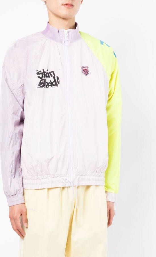 Stain Shade Jack met tie-dye print Paars