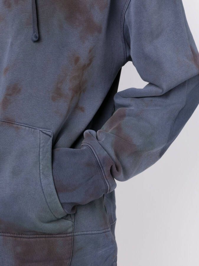 Stain Shade Hoodie met tie-dye print Paars