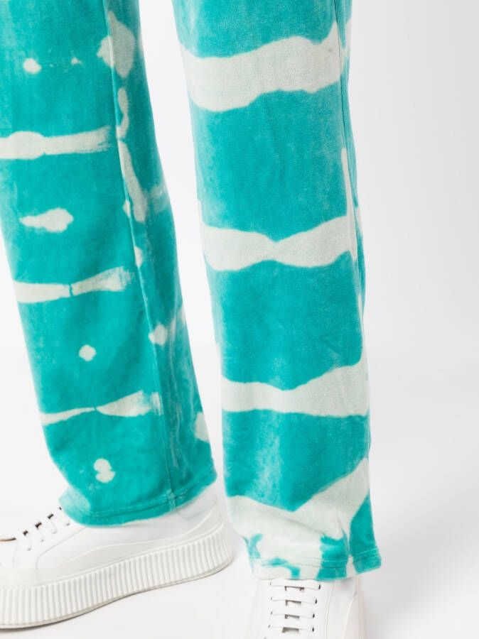 Stain Shade Trainingsbroek met tie-dye print Groen
