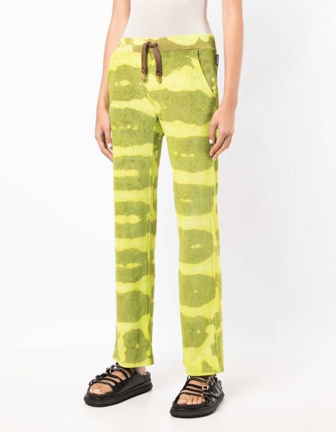 Stain Shade Trainingsbroek met tie-dye print Groen