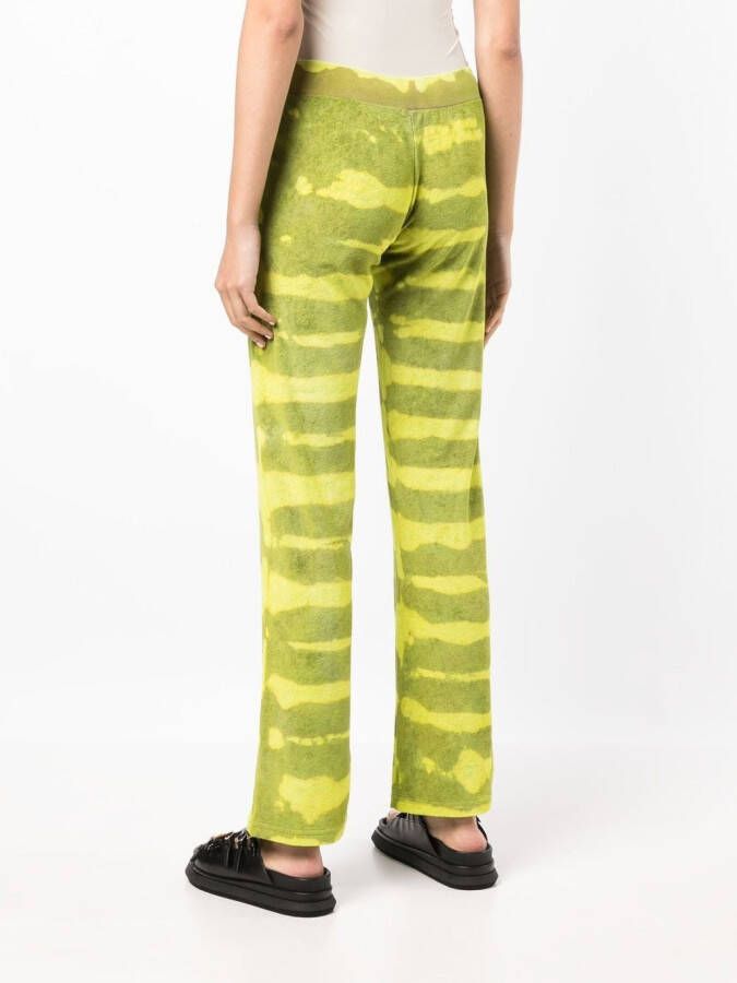 Stain Shade Trainingsbroek met tie-dye print Groen