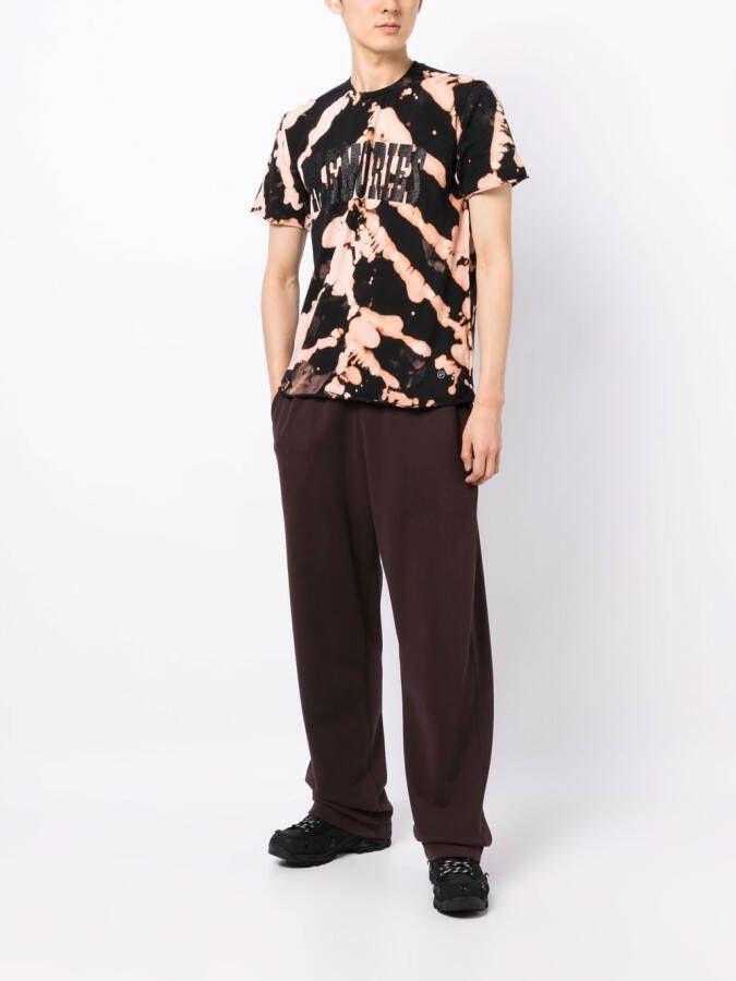 Stain Shade x Hiroshi Fujiwara T-shirt met gebleekt-effect Zwart