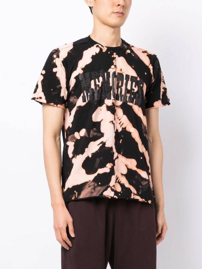 Stain Shade x Hiroshi Fujiwara T-shirt met gebleekt-effect Zwart