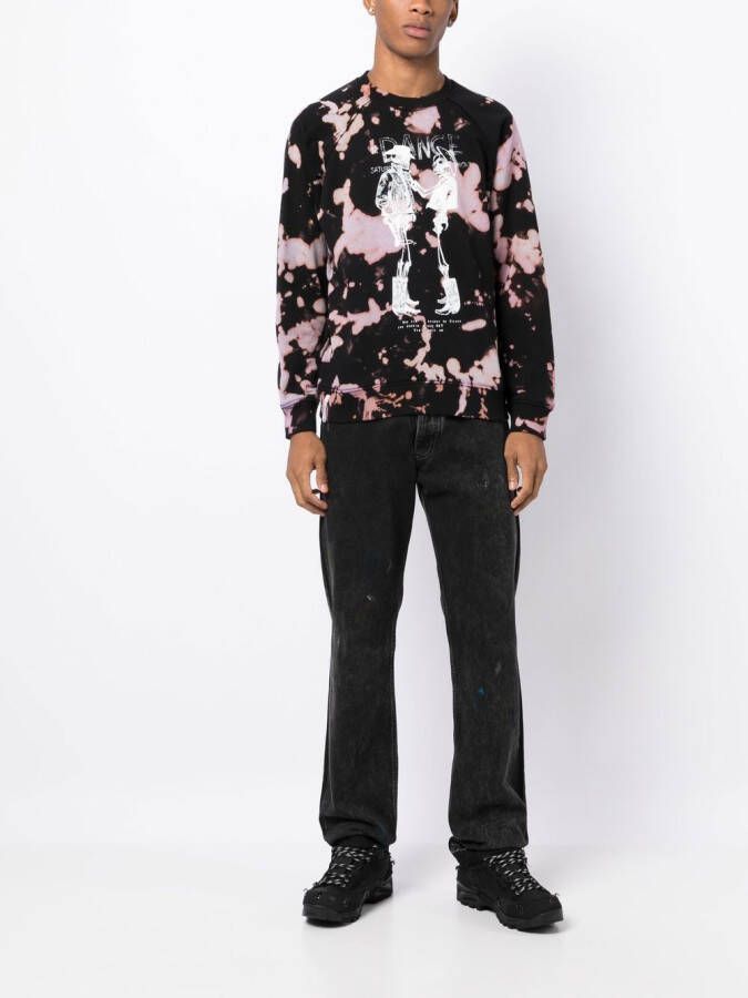 Stain Shade x Hiroshi Fujiwara sweater met print Zwart