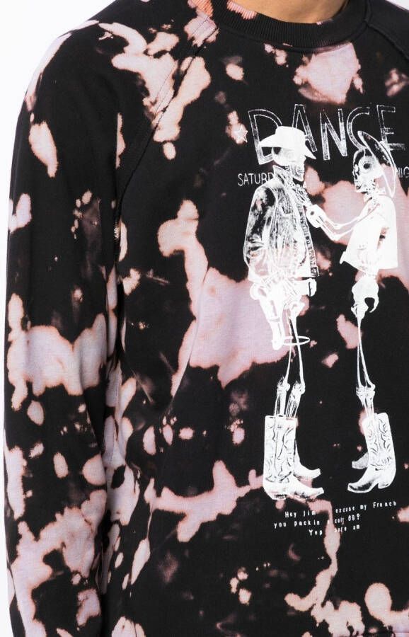 Stain Shade x Hiroshi Fujiwara sweater met print Zwart