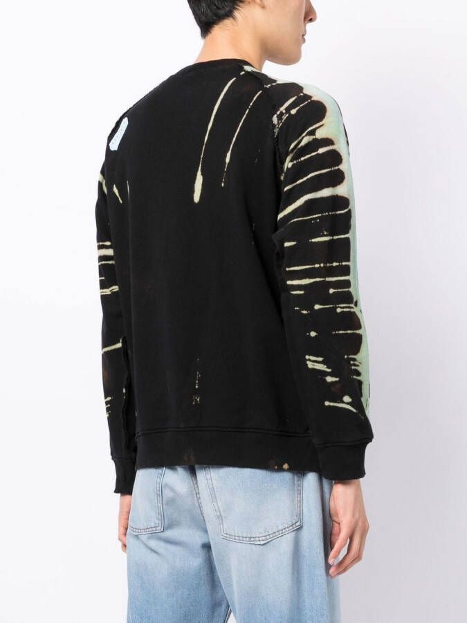 Stain Shade x Hiroshi Fujiwara sweater met print Zwart