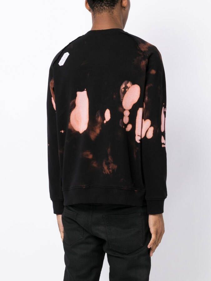 Stain Shade x Hiroshi Fujiwara sweater met glitter Zwart