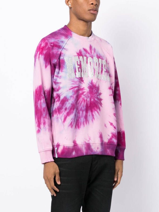 Stain Shade x Hiroshi Fujiwara sweater met tie-dye print Roze