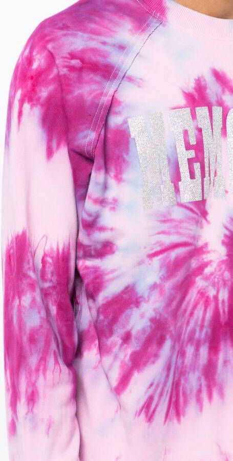 Stain Shade x Hiroshi Fujiwara sweater met tie-dye print Roze