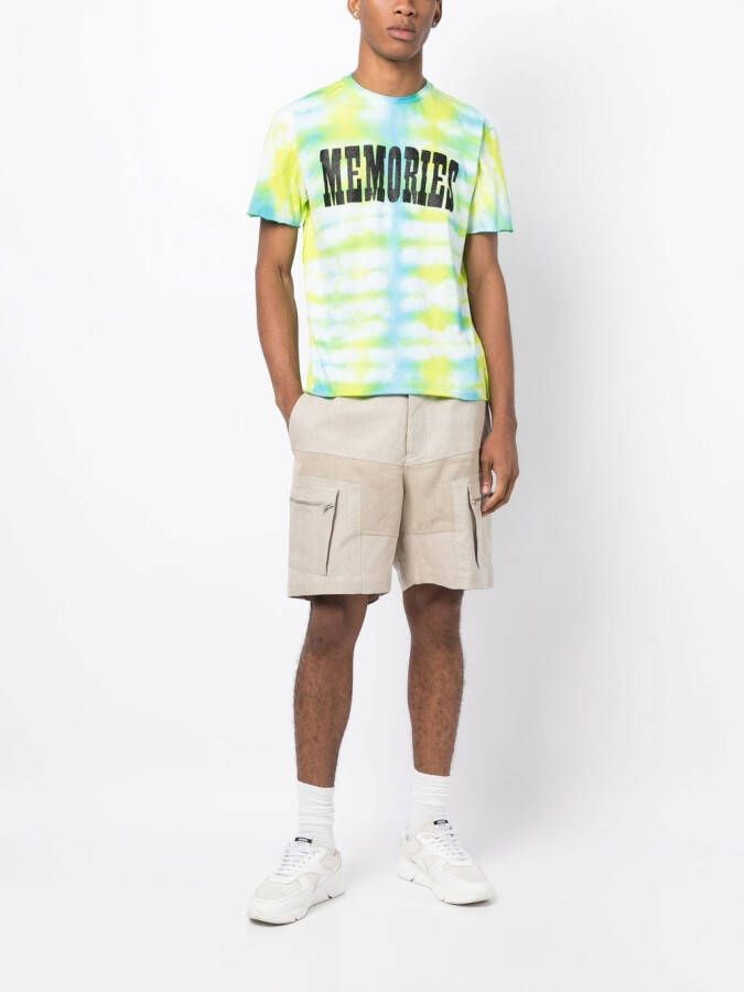 Stain Shade x Hiroshi T-shirt met tie-dye print Groen