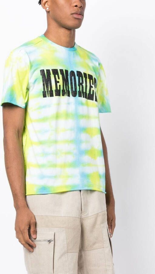Stain Shade x Hiroshi T-shirt met tie-dye print Groen