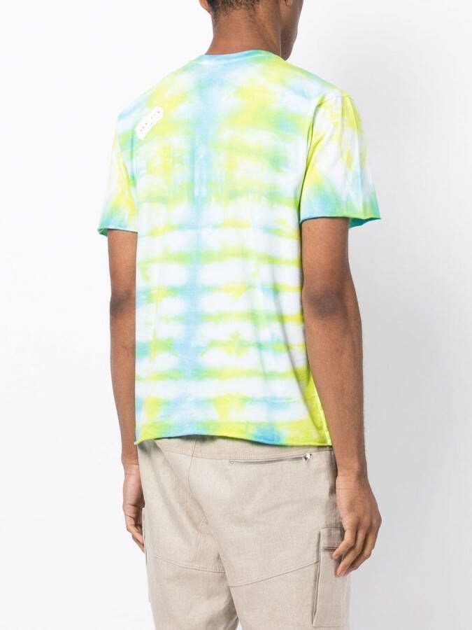 Stain Shade x Hiroshi T-shirt met tie-dye print Groen