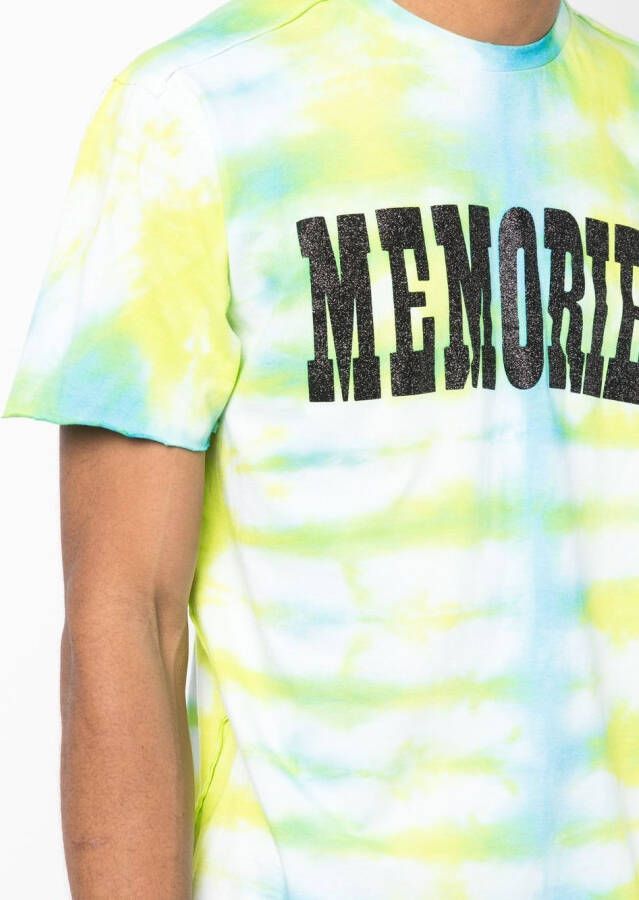 Stain Shade x Hiroshi T-shirt met tie-dye print Groen