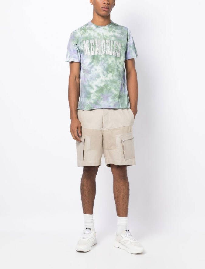 Stain Shade x Hiroshi T-shirt met tie-dye print Veelkleurig