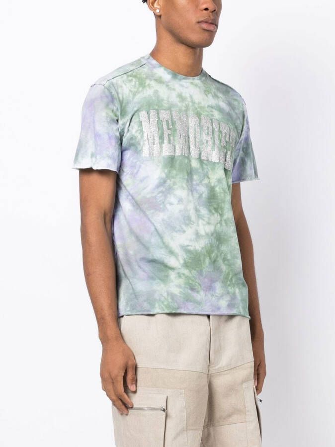Stain Shade x Hiroshi T-shirt met tie-dye print Veelkleurig