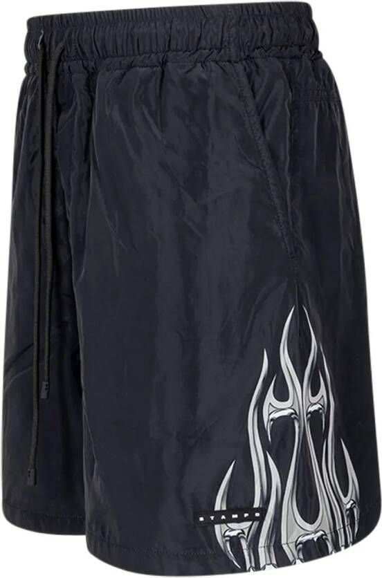 Stampd Trainingsshorts met print Zwart