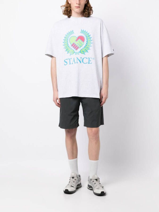 Stance T-shirt met logoprint Grijs