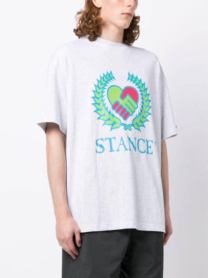 Stance T-shirt met logoprint Grijs
