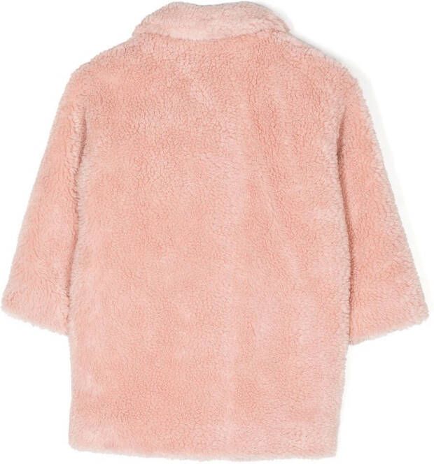 STAND STUDIO Kids Jas van imitatiebont Roze
