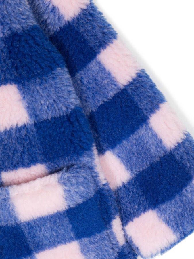 STAND STUDIO Kids Geruite jas Blauw