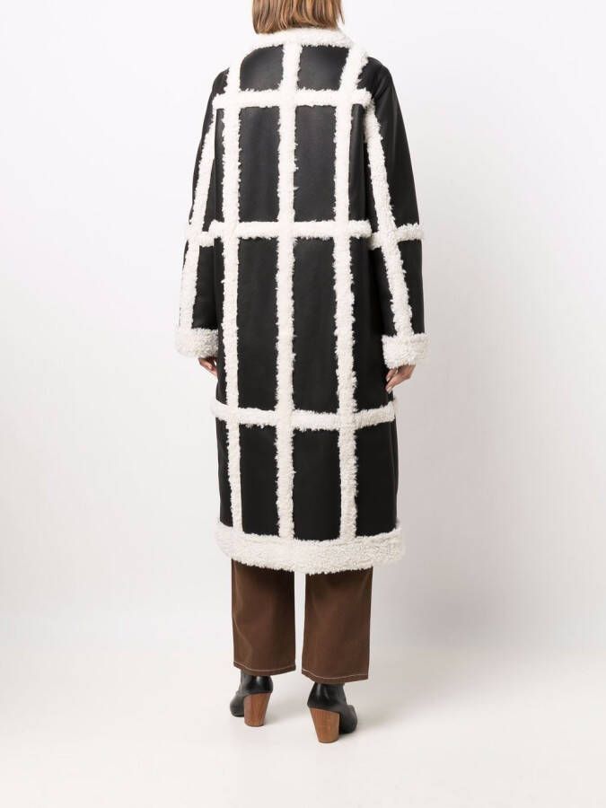 STAND STUDIO Lammy coat Zwart