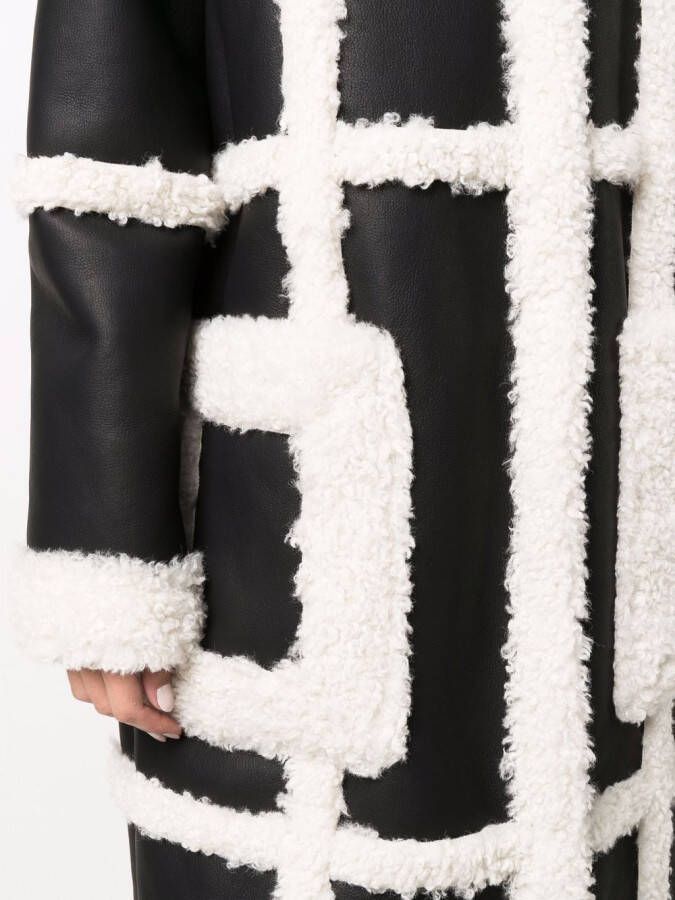 STAND STUDIO Lammy coat Zwart