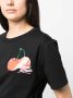 STAND STUDIO T-shirt met logoprint Zwart - Thumbnail 5