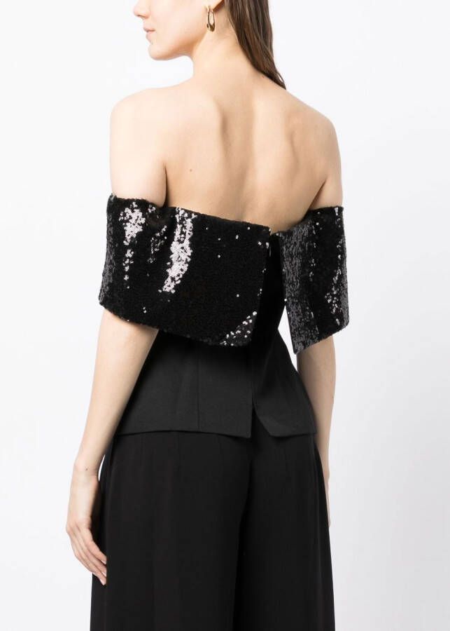 STAUD Bandeau top Zwart