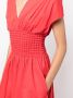 STAUD Mini-jurk met gesmockte taille Rood - Thumbnail 5