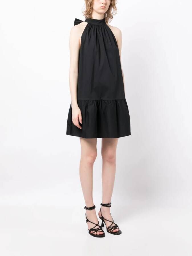 STAUD Mini-jurk met halternek Zwart