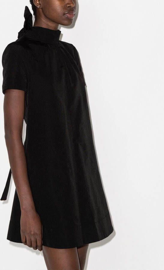 STAUD Mini-jurk met strikdetail Zwart